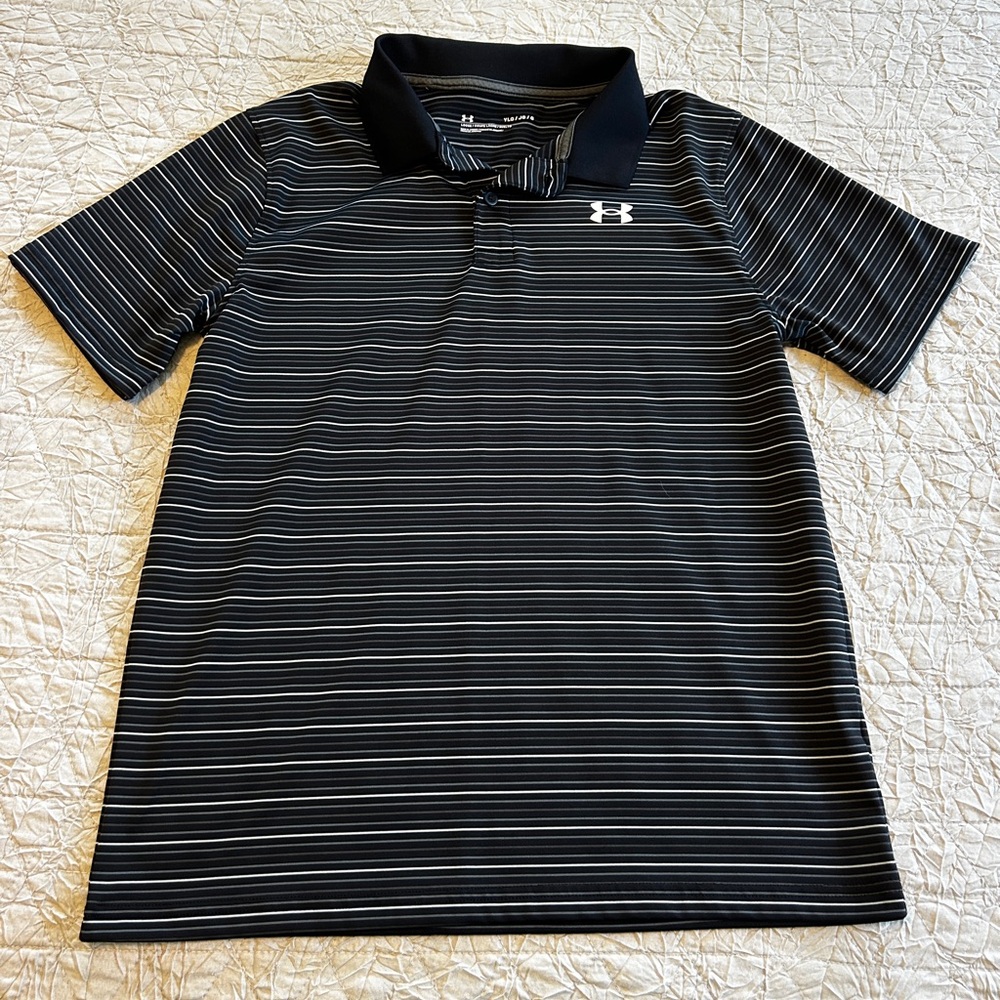 Under Armour Youth Striped Polo Shirt